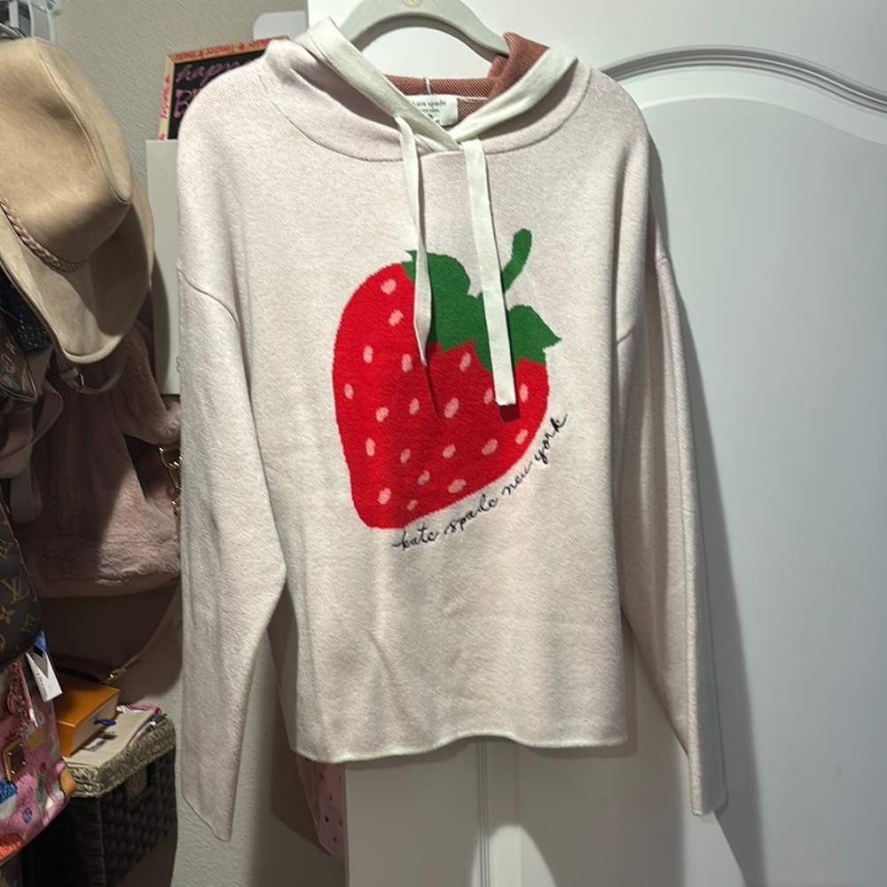 Kate Spade x Target Strawberry sweater hoodie- Size M
